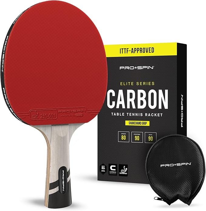 ITTF-zugelassener Carbon Tischtennisschläger PRO-SPIN Profischläger