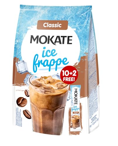 mokate eisfrappe klassisch - 250g instantkaffee pulver, 12 sticks, eiskaffee