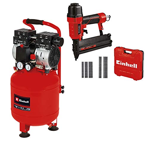 einhell kompressor te-ac 24 si mit stecknippel und transportkoffer