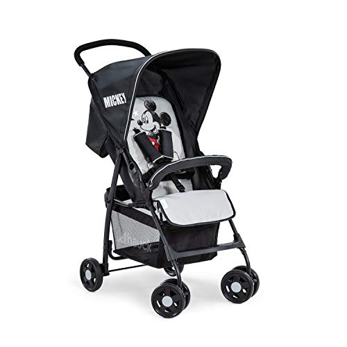 hauck buggy sport disney mickey stars schwarz - leichtgewicht reisebuggy mit liegefunktion