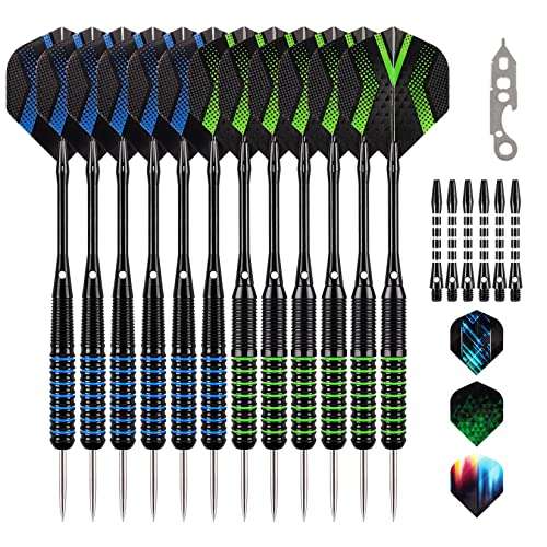 grebarley dartpfeile steeldarts 20g 22g metallspitze 6 stück aluminium schaft flights orings