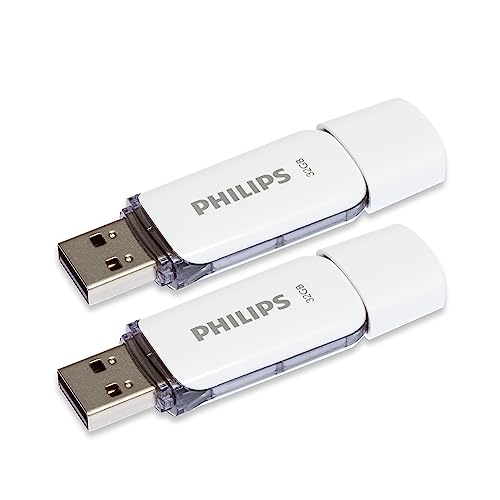 philips snow edition usb flash drive 32gb 2x für pc laptop datenspeicher, 23mb/s