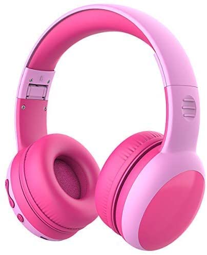 gorsun kinder kopfhörer bluetooth mit 85 dB lautstärkebegrenzung rosa, leicht