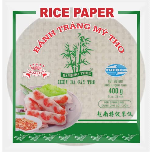 bamboo tree reispapier 22 cm für sommerrollen, 400 g