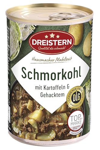 dreistern geschmortes kohl 400g, rotkohl, beilage, glutenfrei