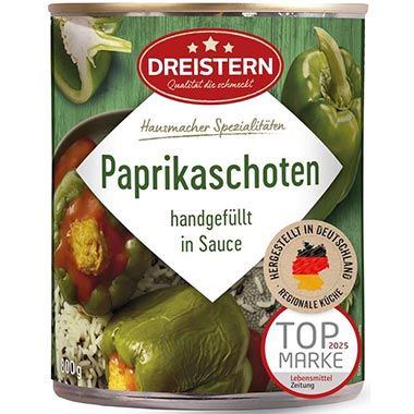 Dreistern Gefüllte Paprikaschoten in Sauce, 800g - ab 4,27