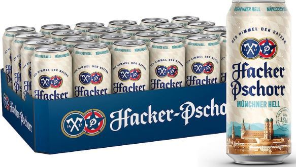 24er Pack hacker-pschorr münchner hell 0,5l ab 20,31 Euro statt 28 Euro