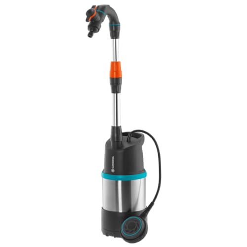 Produktbild: gardena regenfasspumpe 4700/2 inox 4700 l/h mit kabel, akku-pumpe 2000/2 18V set