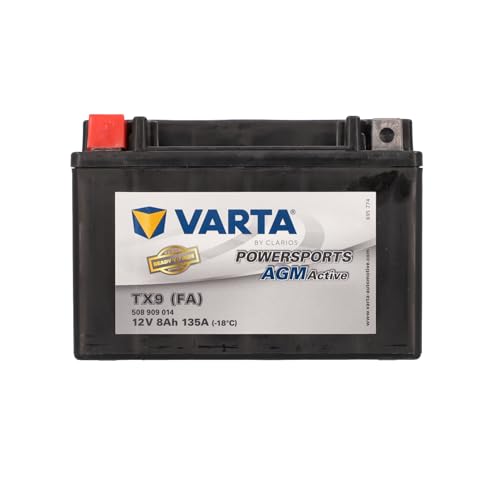 varta powersports active agm motorradbatterie 8 ah 135 a wartungsfrei schwarz