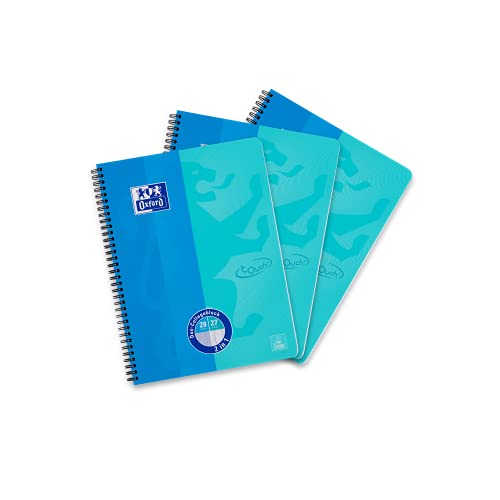 Oxford Collegeblock A4 kariert liniert 3er Pack