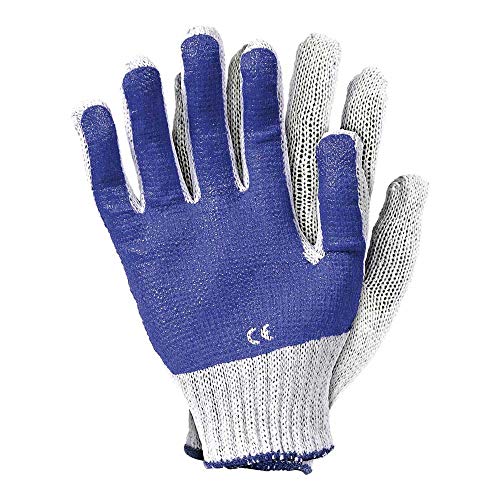 Produktbild: reis schutzhandschuhe rrn9 größe 9 weiß blau 10 stück