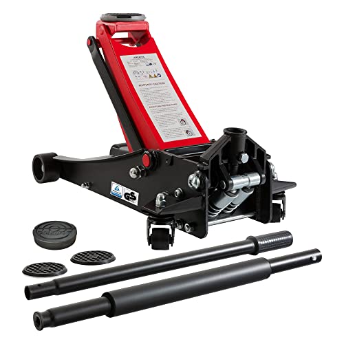 Produktbild: arebos hydraulischer rangierwagenheber 3t, unterfahrhöhe 85-500 mm, doppelkolben