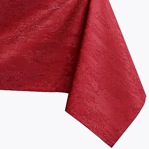 ameliahome tischdecke 120x220 cm abwaschbar wasserabweisend ornament vesta bordeaux