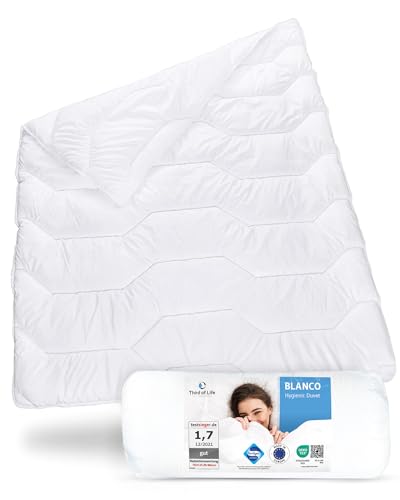 blanco duvet winterdecke 135 x 220 cm, dick und warm, ideal für allergiker
