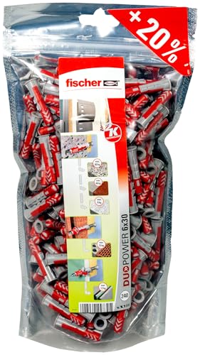 fischer universaldübel 6 x 30 DuoPower Big Pack, 240 Stück
