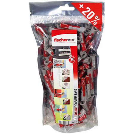 fischer duopower 120er pack big pack 8 x 40 für 14,38 euro statt 19 euro