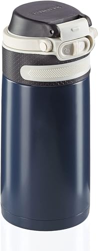 leifheit thermobecher 350ml mit obstfilter, kaffeebecher dark blue
