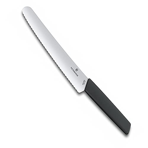 victorinox swiss modern brot- und konditormesser 22 cm rostfreier stahl wellenschliff