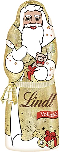 Produktbild: Lindt Weihnachtsmann Schokolade 200 g aus Alpenvollmilch, Schokoladengeschenk Weihnachten