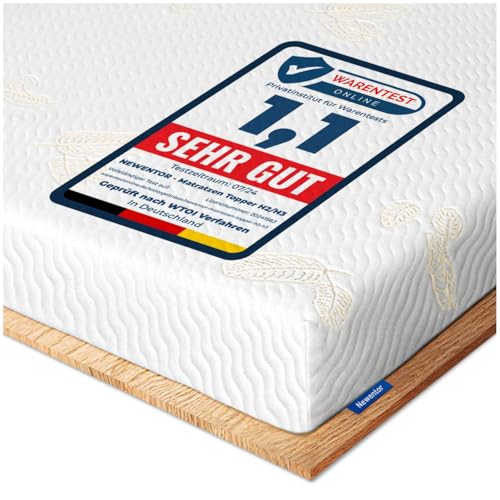 newentor matratzentopper waschbar bis 40C für matratzen und boxspringbetten