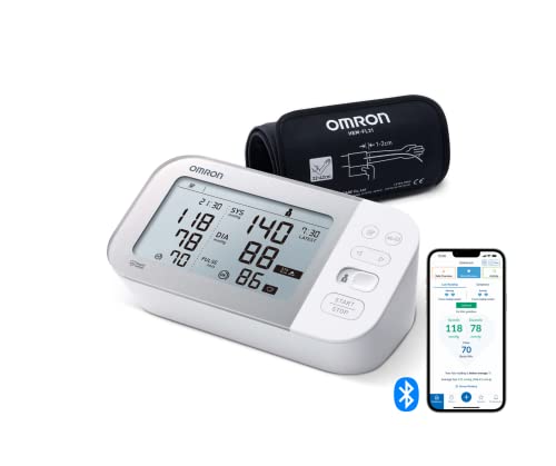 Überwachen Sie Ihre Gesundheit einfach mit dem Omron X7 Smart Blutdruckmessgerät. Bluetooth, Intelli Wrap-Manschette und Afib-Erkennung bieten Präzision und Komfort.