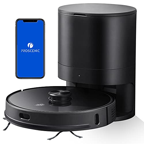 Proscenic M7 PRO Roboterstaubsauger mit intelligentem Mülleimer, schwarz