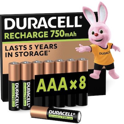 duracell 8x wiederaufladbare aaa akkus für 17,99 euro statt 24 euro