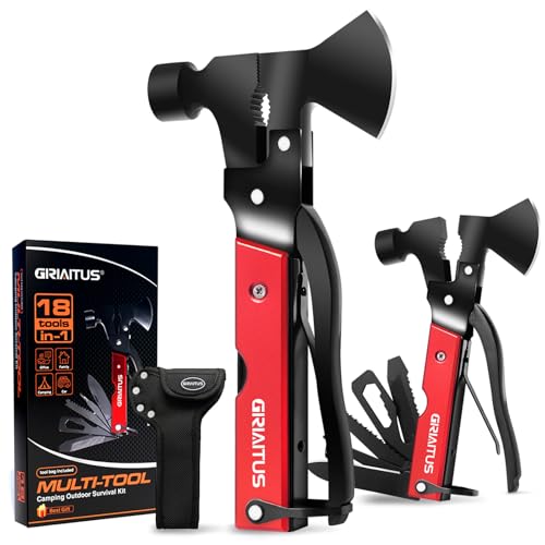 multifunktionales 18-in-1 werkzeug, edelstahl hammer für camping, wandern, outdoor