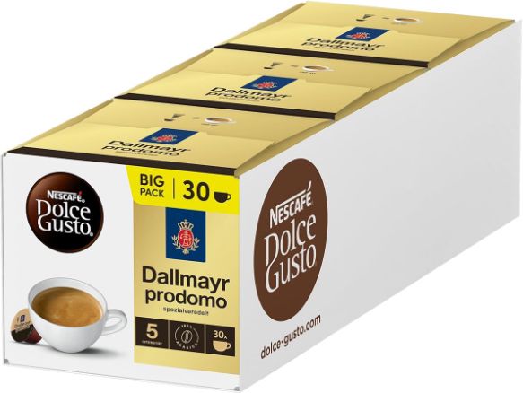 nescaf dolce gusto kapseln 90er pack dallmayr prodomo ab 23,27 Euro