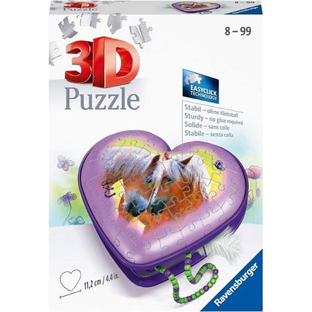 ravensburger 3D puzzle herzschatulle pferde für 6,99 euro (statt 12 euro)