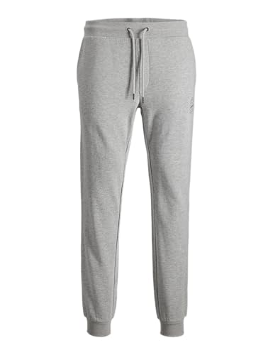 jack&jones track pants herren hellgrau melange jogginghose