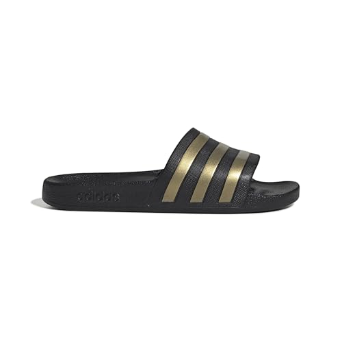 Produktbild: adidas Adilette Aqua Slides Core Black/Gold Metallic Größen 37-47