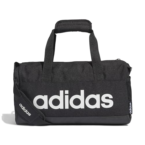 adidas duffelbag herren schwarz, sporttasche, one size, linear design