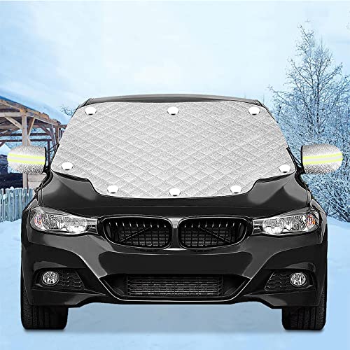 Produktbild: FREESOO schneeschutz frontscheibenabdeckung mit 8 magneten, frostschutz für auto