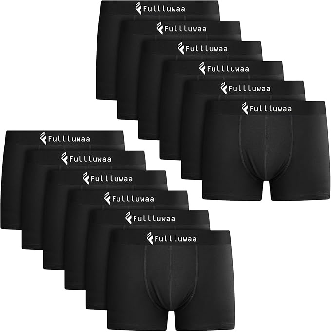 Produktbild: boxershorts herren 12er pack, baumwolle unterwäsche ohne kratzenden zettel