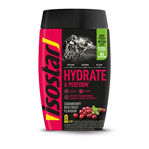 isostar elektrolytdrink hydrate & perform 400g - isotonische lösung rote früchte