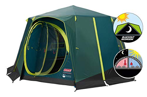 coleman zelt octagon blackout, wasserdicht 2000 mm, 8 personen