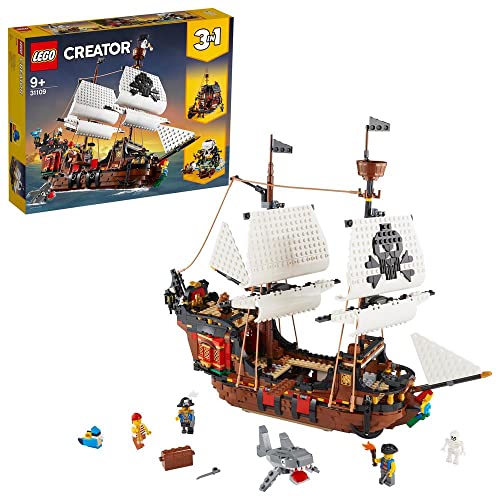 lego creator 3-in-1 piratenschiff 31109 für 75,13 euro, eol 12/2025