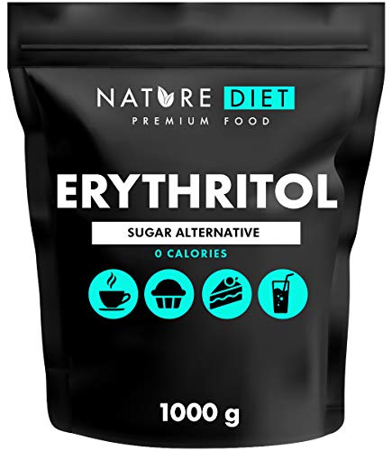 erythrit 2 x 1000 g von nature diet, natürlicher süßstoff, null kalorien, zuckerersatz