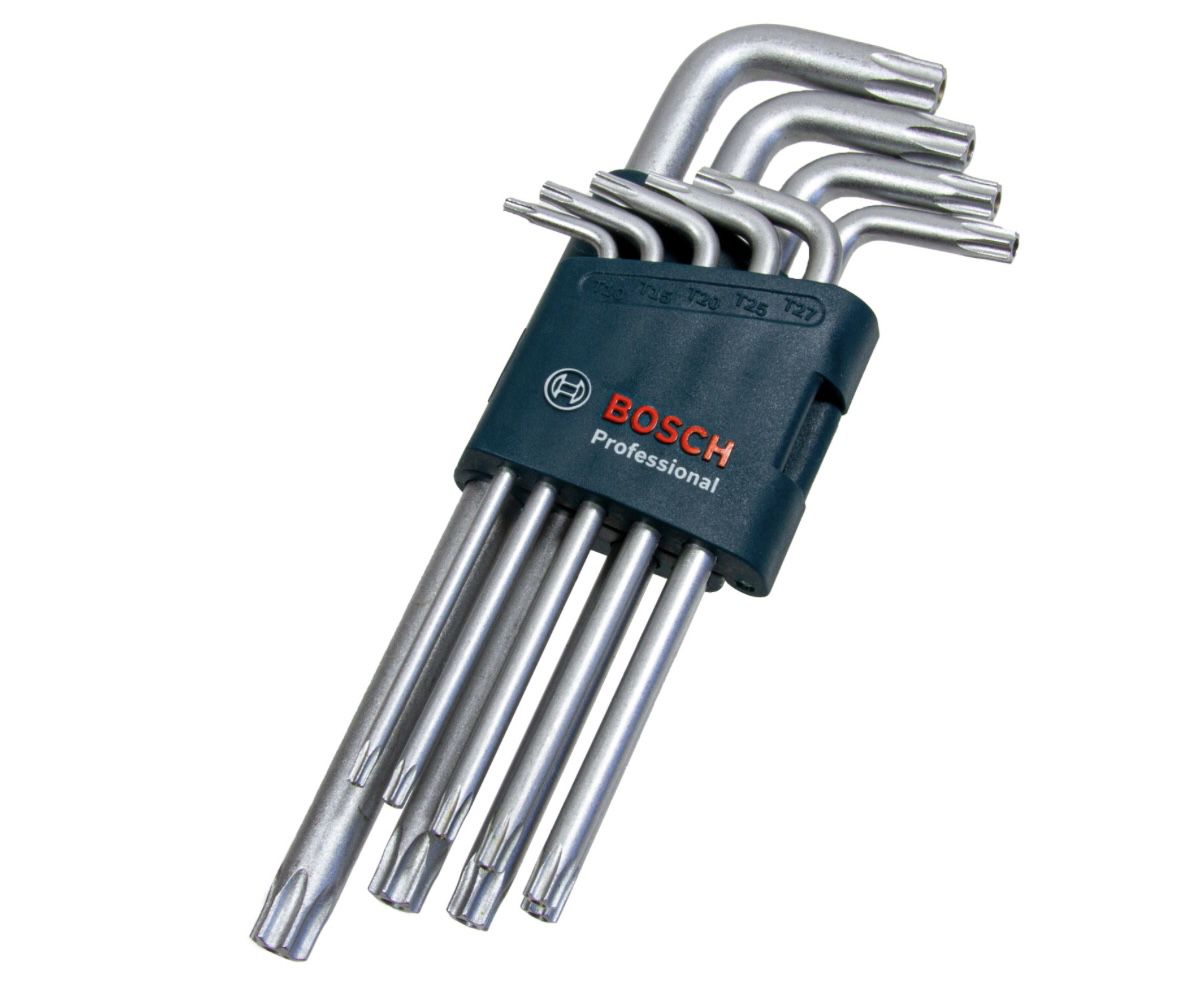 bosch professional winkelschlüssel-set 9-teilig torx für 15,97 euro