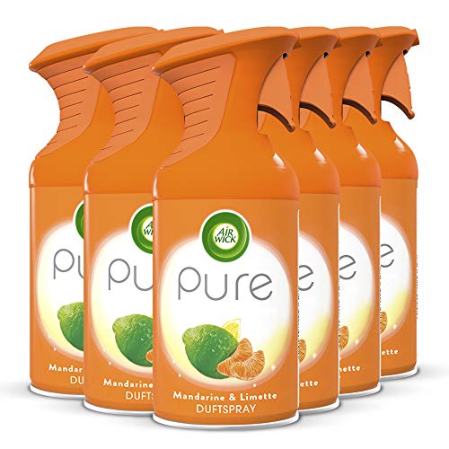 air wick pure duftspray mandarine limette 6 x 250 ml geruchsneutralisierend