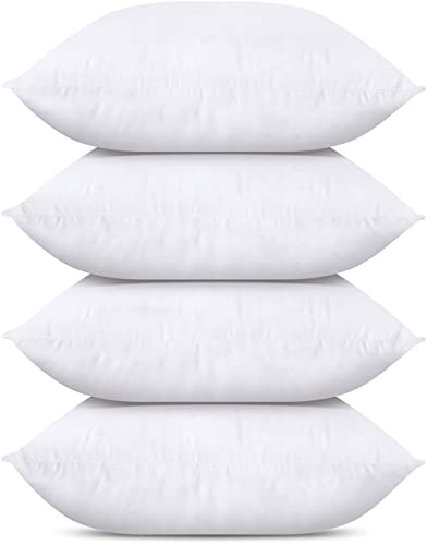 utopia bedding kissenfüllung 4er set 55 x 55 cm, innenkissen füllkissen weiß