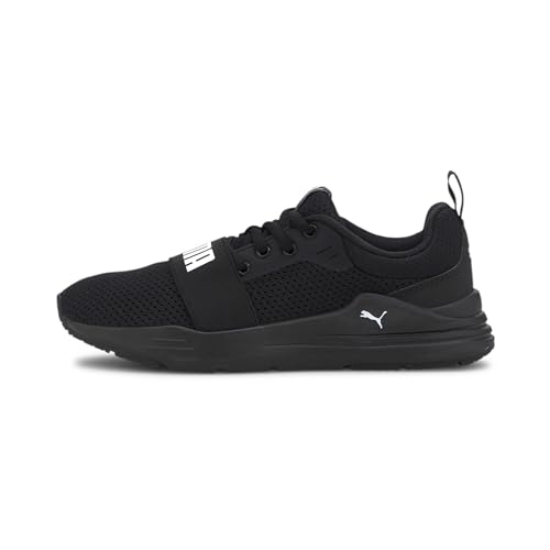 puma kinder sneaker wired run jr, schwarz-weiß, 37.5 eu