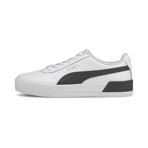 puma damen carina l turnschuhe weiß schwarz silber 40 eu