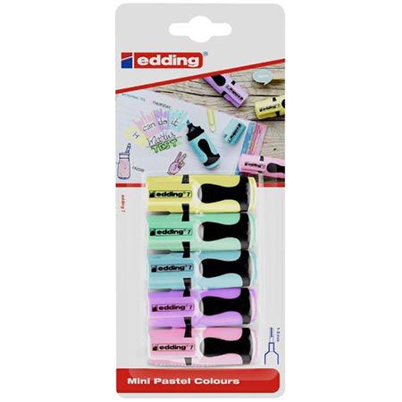 edding 7 mini textmarker pastellfarben 5er pack 1,99 (statt 3,49)