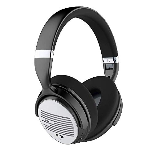 noise cancelling kopfhörer smpl bluetooth over-ear mit mikrofon 16 stunden spielzeit silber