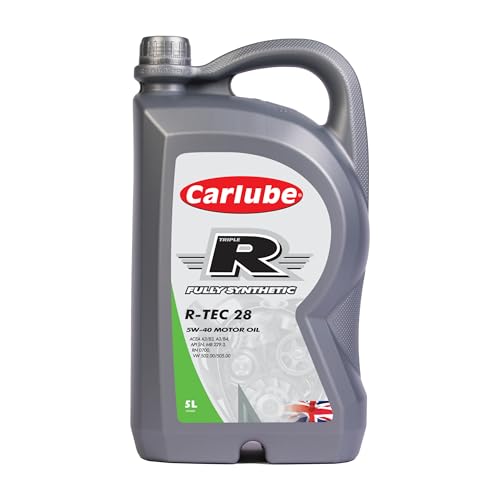 carlube triple r 5w-40 vollsynthetisches automotorenöl r-tec, 5 l
