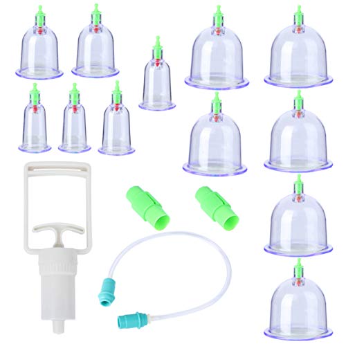 Produktbild: healifty cupping therapy set 12 töpfe, vakuumsaugnäpfe zur schmerzlinderung