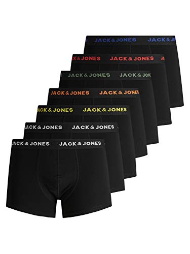 jack & jones boxershorts 7er pack, verschiedene farben, größen S - 3XL