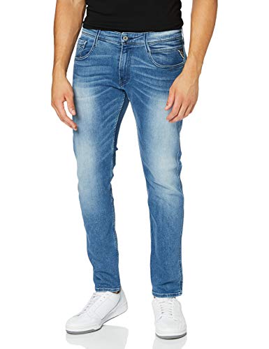 Replay Herren Slim-Fit Jeans Anbass mit Comfort Stretch